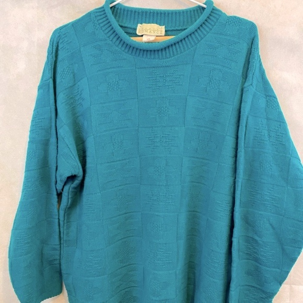 VINTAGE Country Romance | Knit Patterened Sweater Size Large